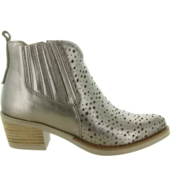 bottines et boots - Santiag - femme - Cuir - Bronze - Minka design