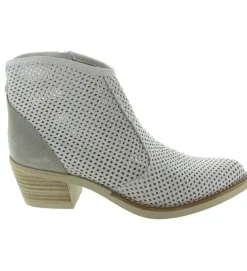 bottines et boots - Santiag - femme - Nubuck - Beige - Minka design