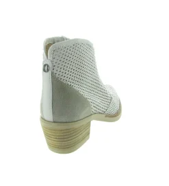 bottines et boots - Santiag - femme - Nubuck - Beige - Minka design