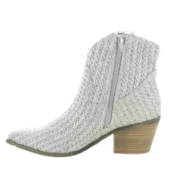 bottines et boots - Santiag - femme - Synthétique - Argent - La strada