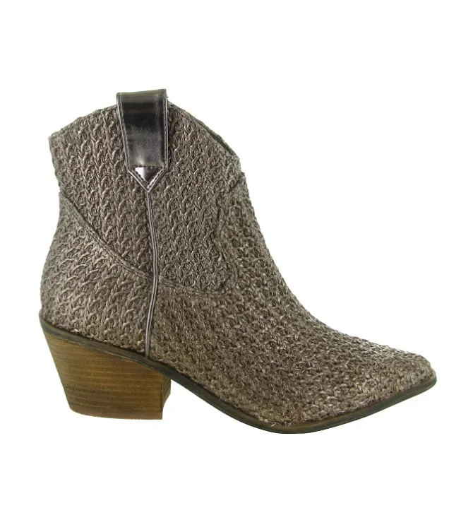 bottines et boots - Santiag - femme - Synthétique - Bronze - La strada