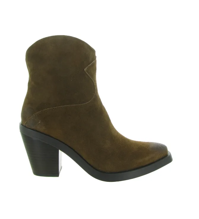 bottines et boots - Santiag - femme - Nubuck - Marron - Ash italia