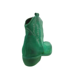 bottines et boots - Santiag - femme - Nubuck - Vert - Zoe