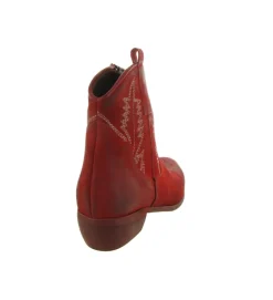 bottines et boots - Santiag - femme - Nubuck - Bordeaux - Zoe