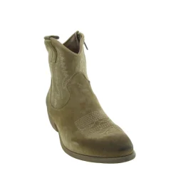 bottines et boots - Santiag - femme - Nubuck - Gris - Zoe
