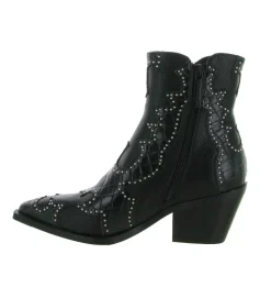 bottines et boots - Santiag - femme - Synthétique - Noir - Noa harmon