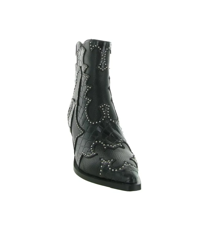 bottines et boots - Santiag - femme - Synthétique - Noir - Noa harmon