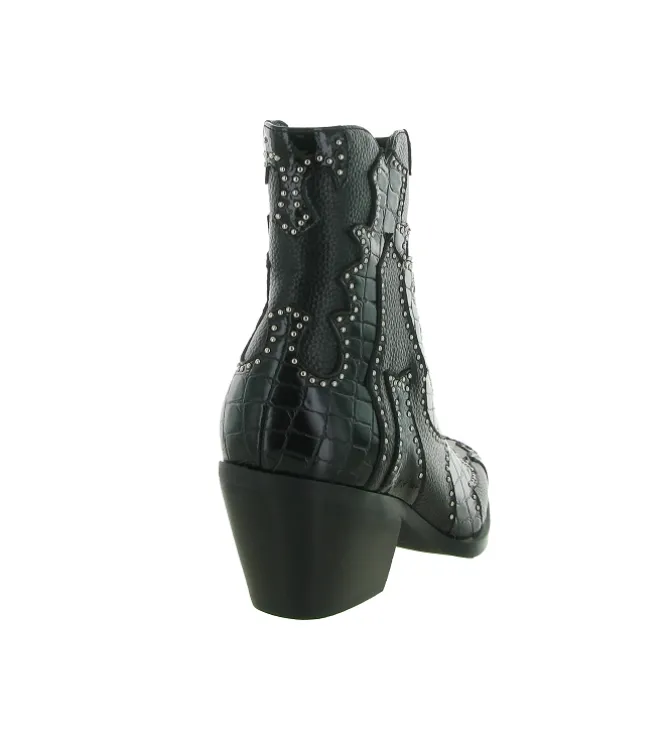 bottines et boots - Santiag - femme - Synthétique - Noir - Noa harmon