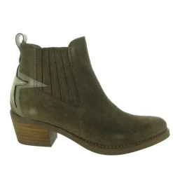 bottines et boots - Santiag - femme - Cuir - Marron - Minka design