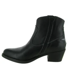 bottines et boots - Santiag - femme - Cuir - Noir - Minka design