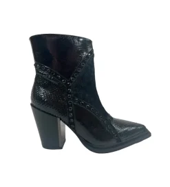 bottines et boots - Santiag - femme - Cuir - Noir - Alma en pena