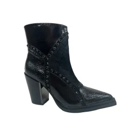 bottines et boots - Santiag - femme - Cuir - Noir - Alma en pena
