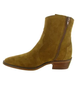 bottines et boots - Santiag - femme - Nubuck - Camel - Alpe