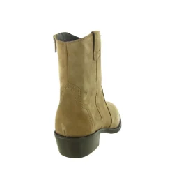 bottines et boots - Santiag - femme - Nubuck - Beige - Alpe