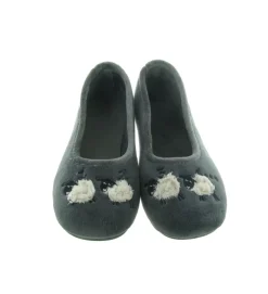 chaussons et pantoufles - Ballerines - femme - Synthétique - Gris - La maison de l espadrille