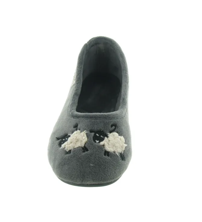 chaussons et pantoufles - Ballerines - femme - Synthétique - Gris - La maison de l espadrille