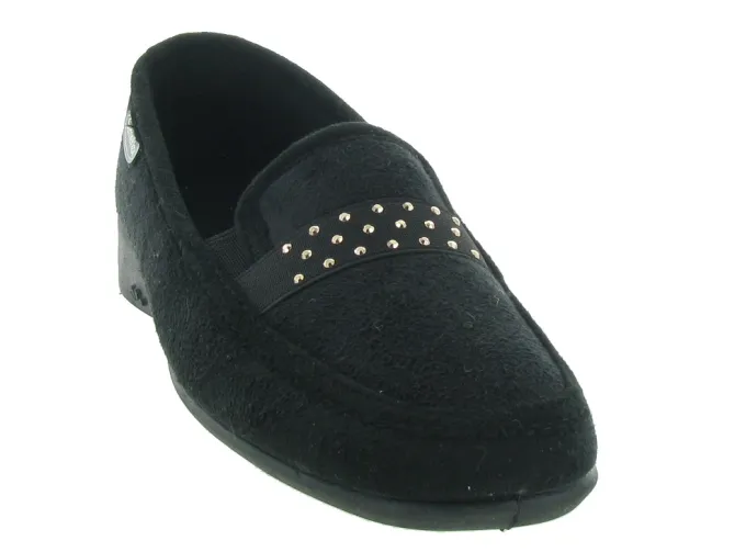 chaussons et pantoufles - Ballerines - femme - Synthétique - Noir - Semelflex