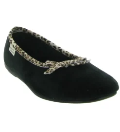 chaussons et pantoufles - Ballerines - femme - Synthétique - Noir - La maison de l espadrille