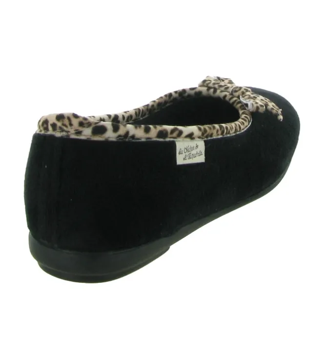chaussons et pantoufles - Ballerines - femme - Synthétique - Noir - La maison de l espadrille