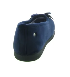 chaussons et pantoufles - Ballerines - femme - Toile - Bleu - Isotoner