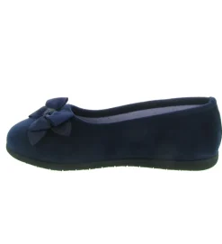 chaussons et pantoufles - Ballerines - femme - Toile - Bleu - Isotoner