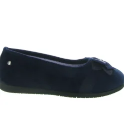 chaussons et pantoufles - Ballerines - femme - Toile - Bleu - Isotoner