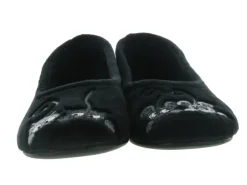 chaussons et pantoufles - Ballerines - femme - Synthétique - Noir - La maison de l espadrille