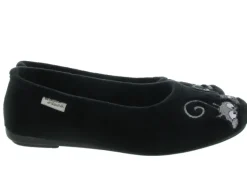 chaussons et pantoufles - Ballerines - femme - Synthétique - Noir - La maison de l espadrille