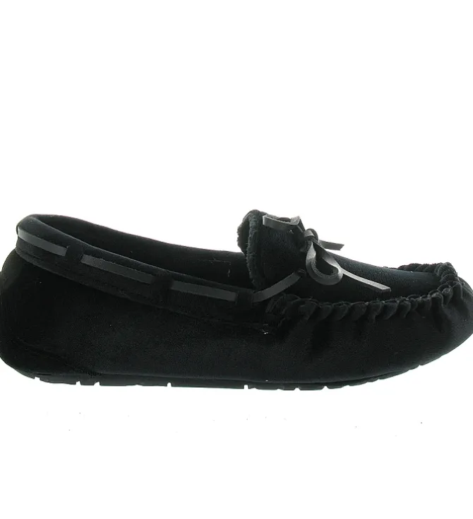 chaussons et pantoufles - Ballerines - femme - Toile - Noir - Ruby brown