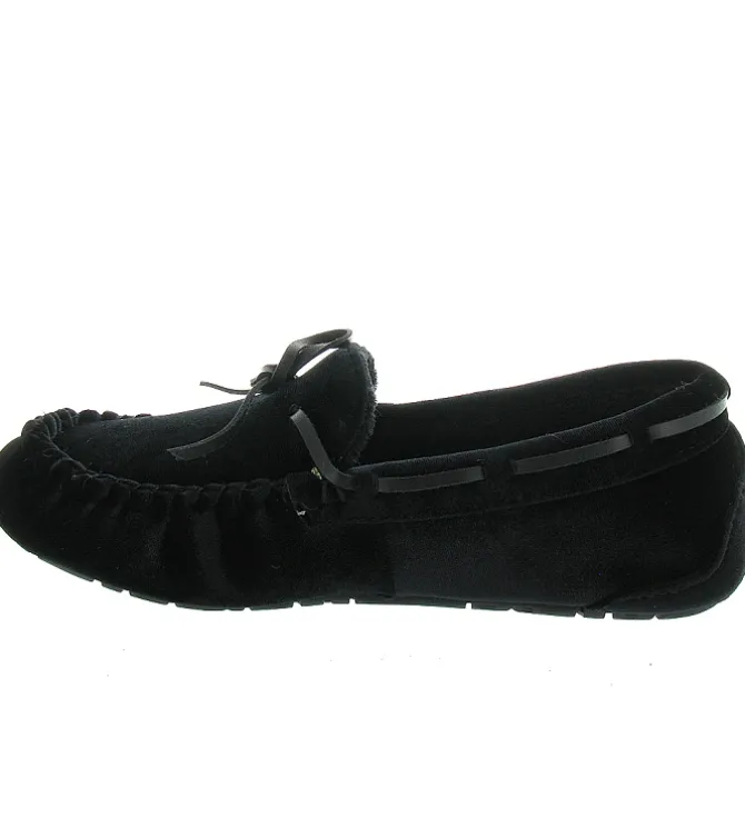 chaussons et pantoufles - Ballerines - femme - Toile - Noir - Ruby brown