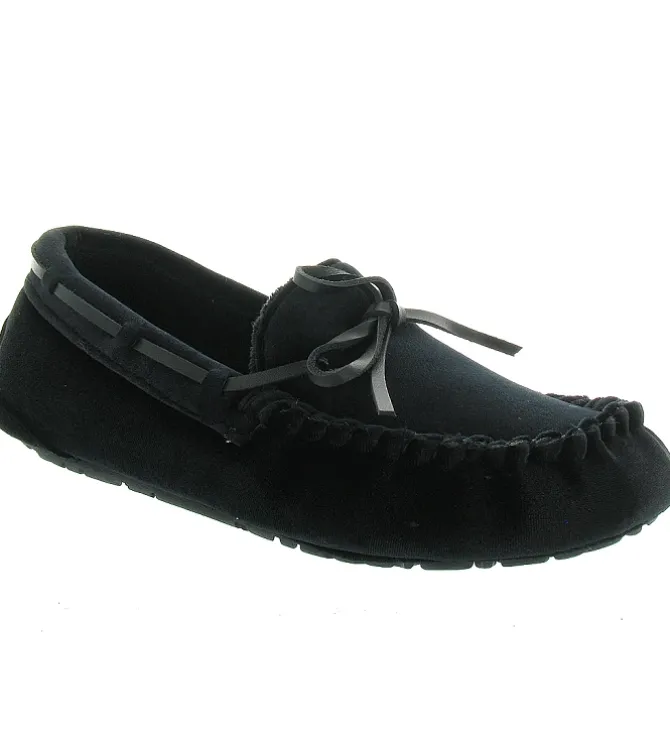 chaussons et pantoufles - Ballerines - femme - Toile - Noir - Ruby brown