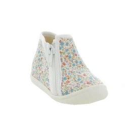 chaussons et pantoufles - - bebe fille - Toile - Fleurs - Bellamy