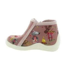 chaussons et pantoufles - - bebe fille - Toile - Rose - Bellamy