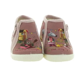 chaussons et pantoufles - - bebe fille - Toile - Rose - Bellamy