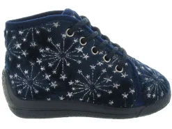 chaussons et pantoufles - - bebe fille - Cuir - Bleu - Bellamy