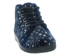 chaussons et pantoufles - - bebe fille - Cuir - Bleu - Bellamy