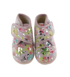 chaussons et pantoufles - - bebe fille - Toile - Rose - Bellamy