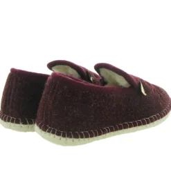 chaussons et pantoufles - Charentaise - femme - Synthétique - Bordeaux - La maison de l espadrille