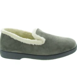 chaussons et pantoufles - Charentaise - femme - Synthétique - Anthracite - La maison de l espadrille