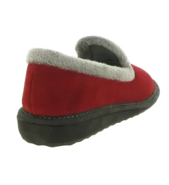 chaussons et pantoufles - Charentaise - femme - Synthétique - Rouge - Nordikas