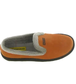 chaussons et pantoufles - Charentaise - femme - Synthétique - Orange - Nordikas