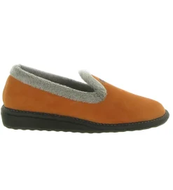 chaussons et pantoufles - Charentaise - femme - Synthétique - Orange - Nordikas