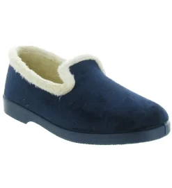 chaussons et pantoufles - Charentaise - femme - Synthétique - Bleu Marine - La maison de l espadrille