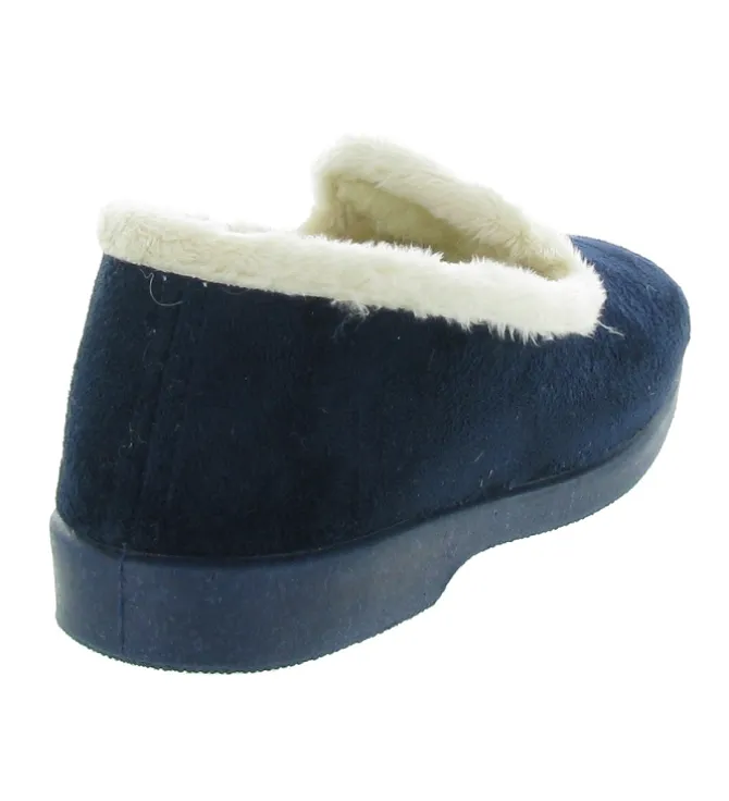 chaussons et pantoufles - Charentaise - femme - Synthétique - Bleu Marine - La maison de l espadrille