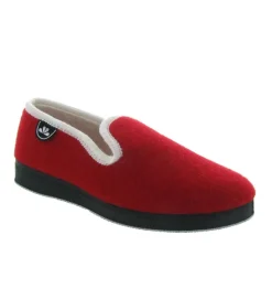chaussons et pantoufles - Charentaise - femme - Synthétique - Rouge - Semelflex