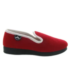 chaussons et pantoufles - Charentaise - femme - Synthétique - Rouge - Semelflex