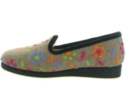 chaussons et pantoufles - Charentaise - femme - Synthétique - Fleurs - Semelflex