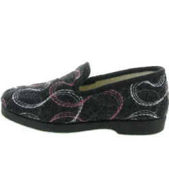 chaussons et pantoufles - Charentaise - femme - Synthétique - Noir - La maison de l espadrille