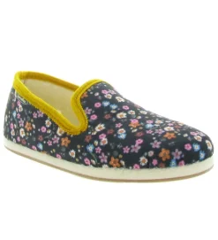 chaussons et pantoufles - Charentaise - femme - Synthétique - Fleurs - Semelflex