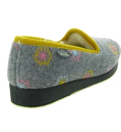chaussons et pantoufles - Charentaise - femme - Synthétique - Gris - Semelflex